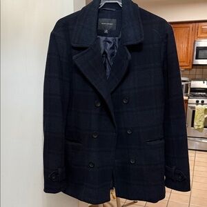 Banana republic Navy Double-Breasted Peacoat